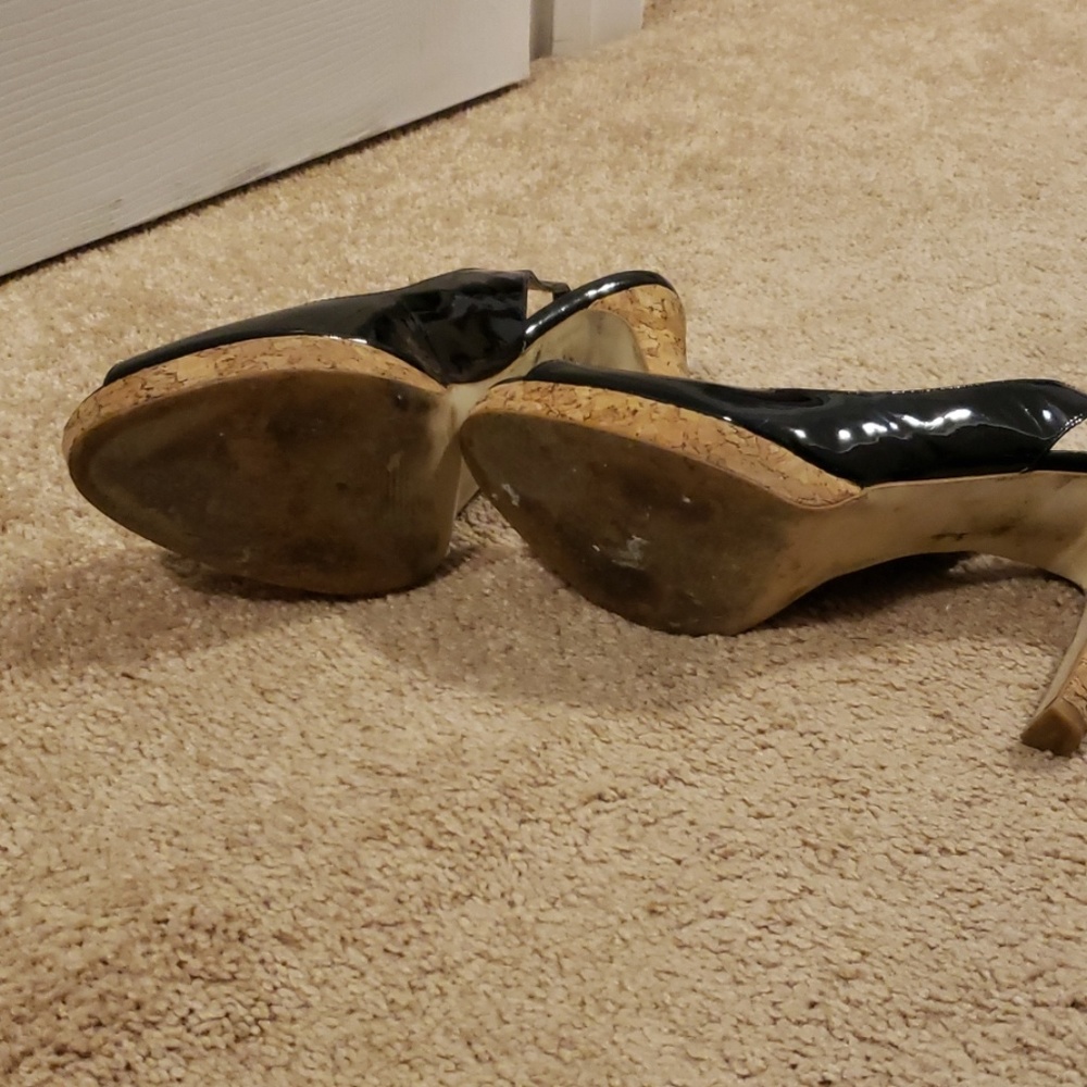 Jessica Simpson peep toe shoes 9.5 - Picture 4 of 4